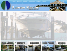 Tablet Screenshot of duncanmarineinc.com